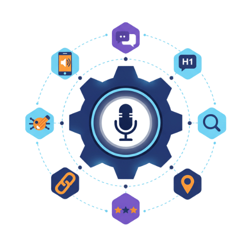 Voice Search SEO Optimization Icon